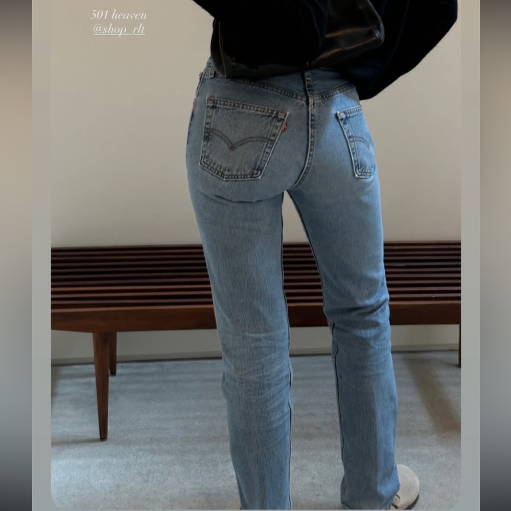 Levi's 501 Vintage Wash Straight Leg Denim